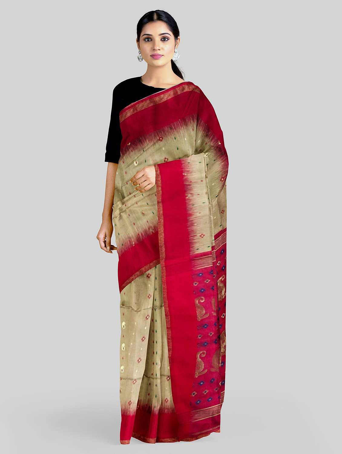 women's self design multi colored saree