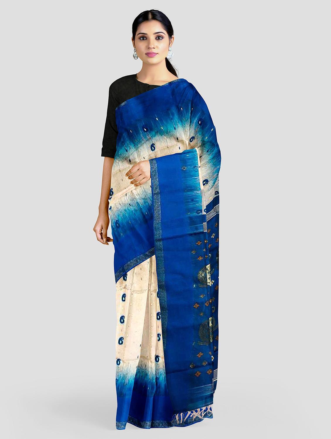 women's paisley multi colored saree