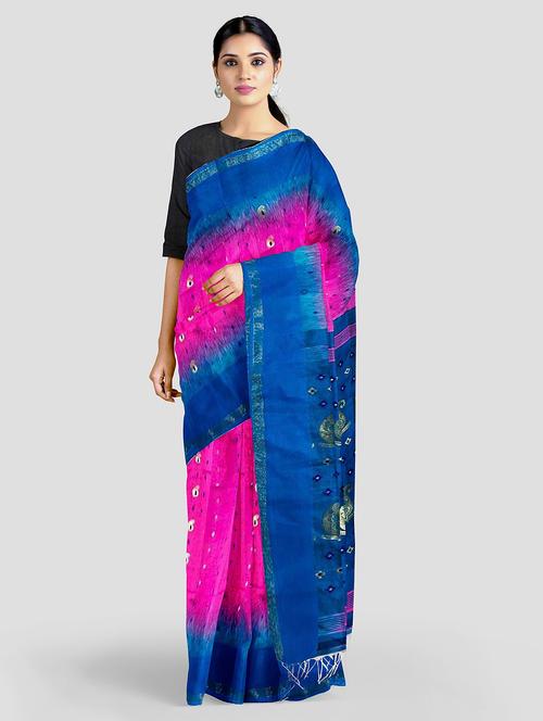 women's printed pink colored saree - 19615352 - Standard Image - 0