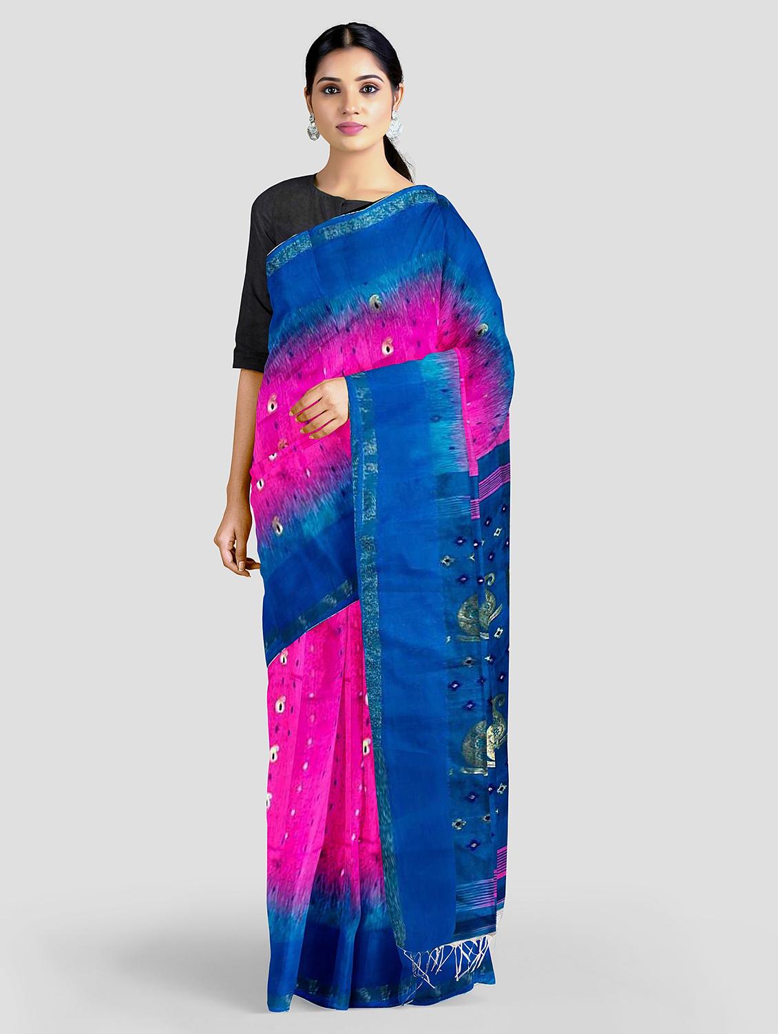 women's printed pink colored saree - 19615352 - Zoom Image - 0