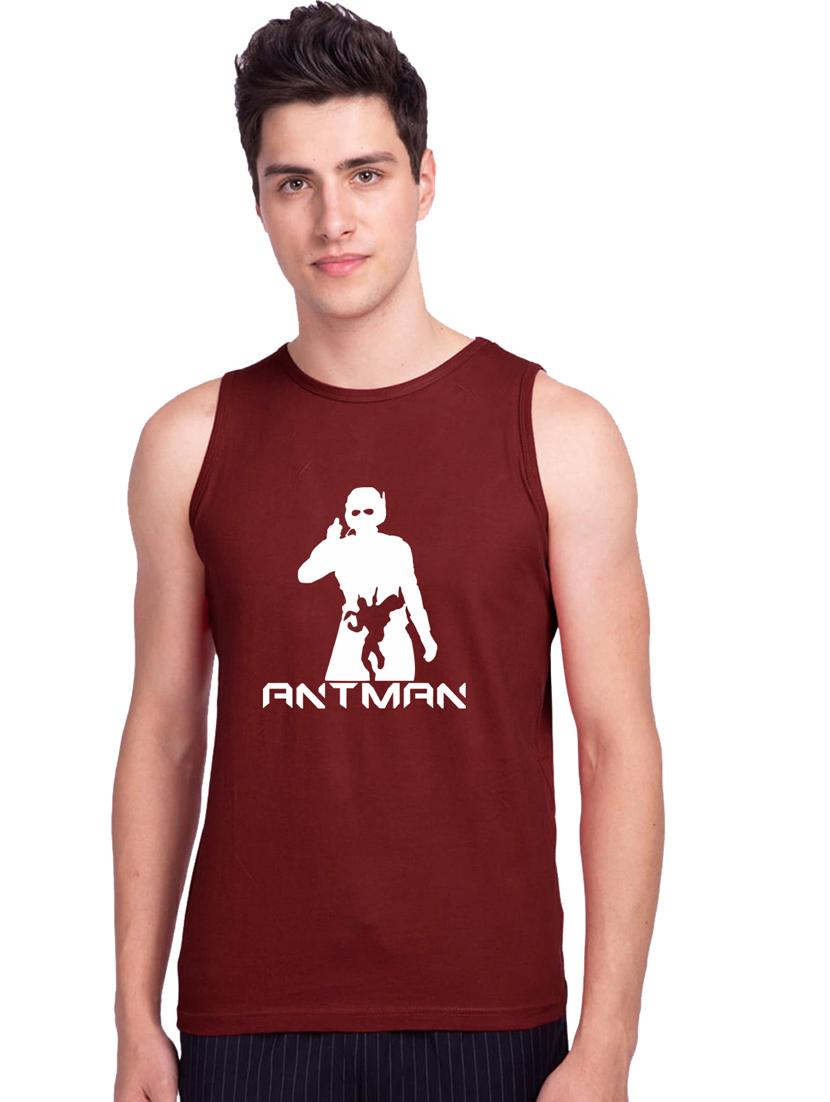 round neck graphic printed vest - 19615620 - Zoom Image - 0