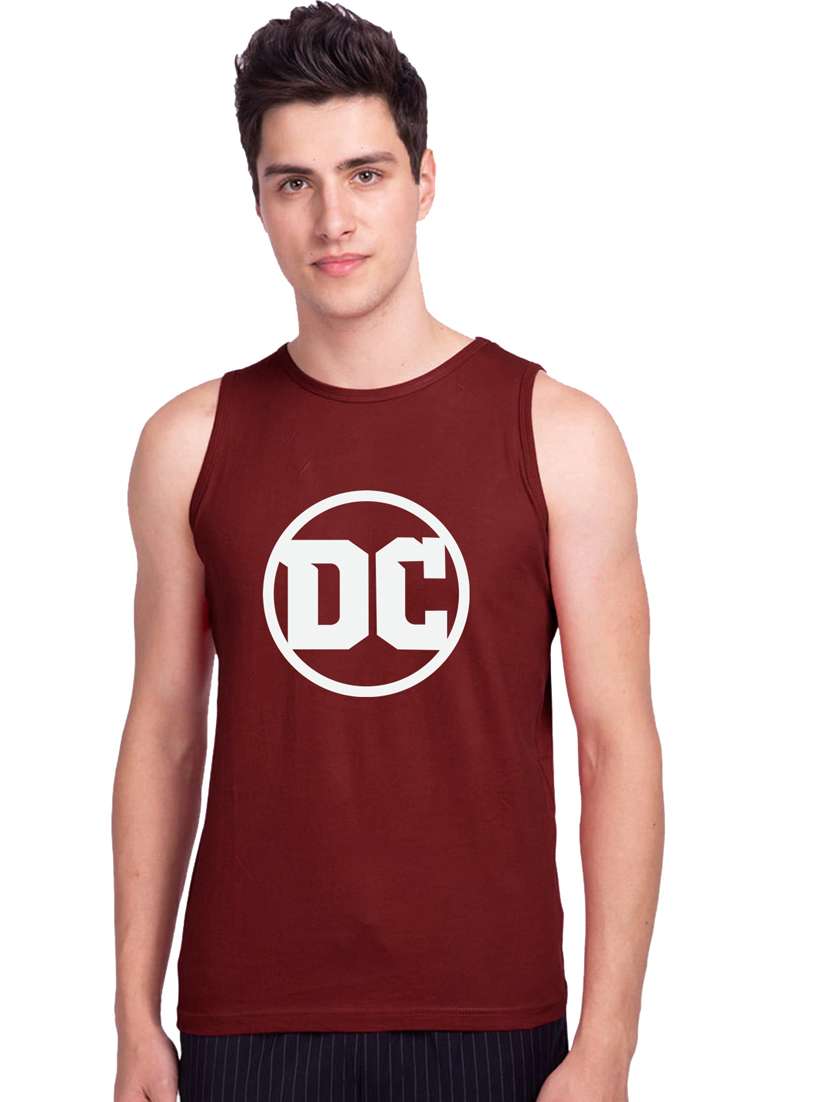 round neck graphic printed vest - 19615636 - Zoom Image - 0