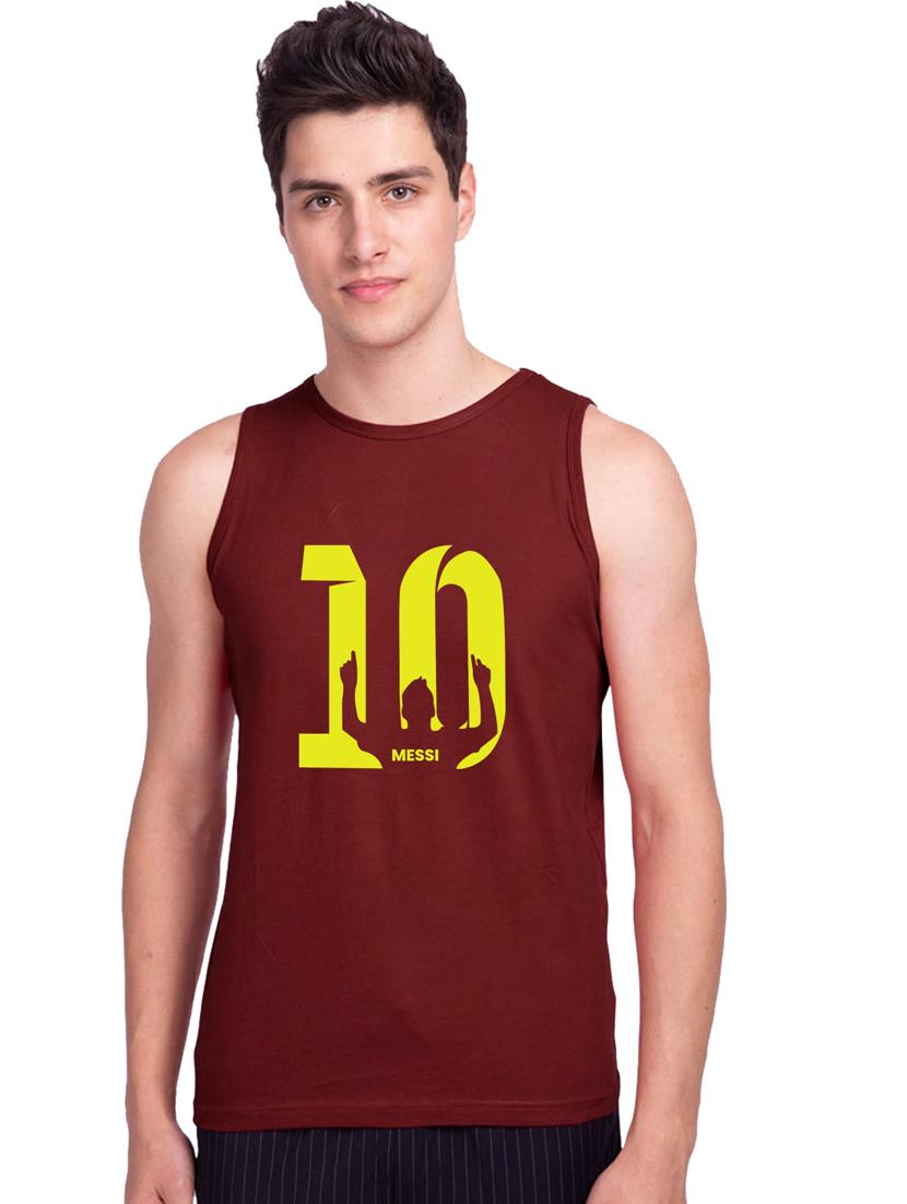 maroon cotton vest - 19615832 - Zoom Image - 0