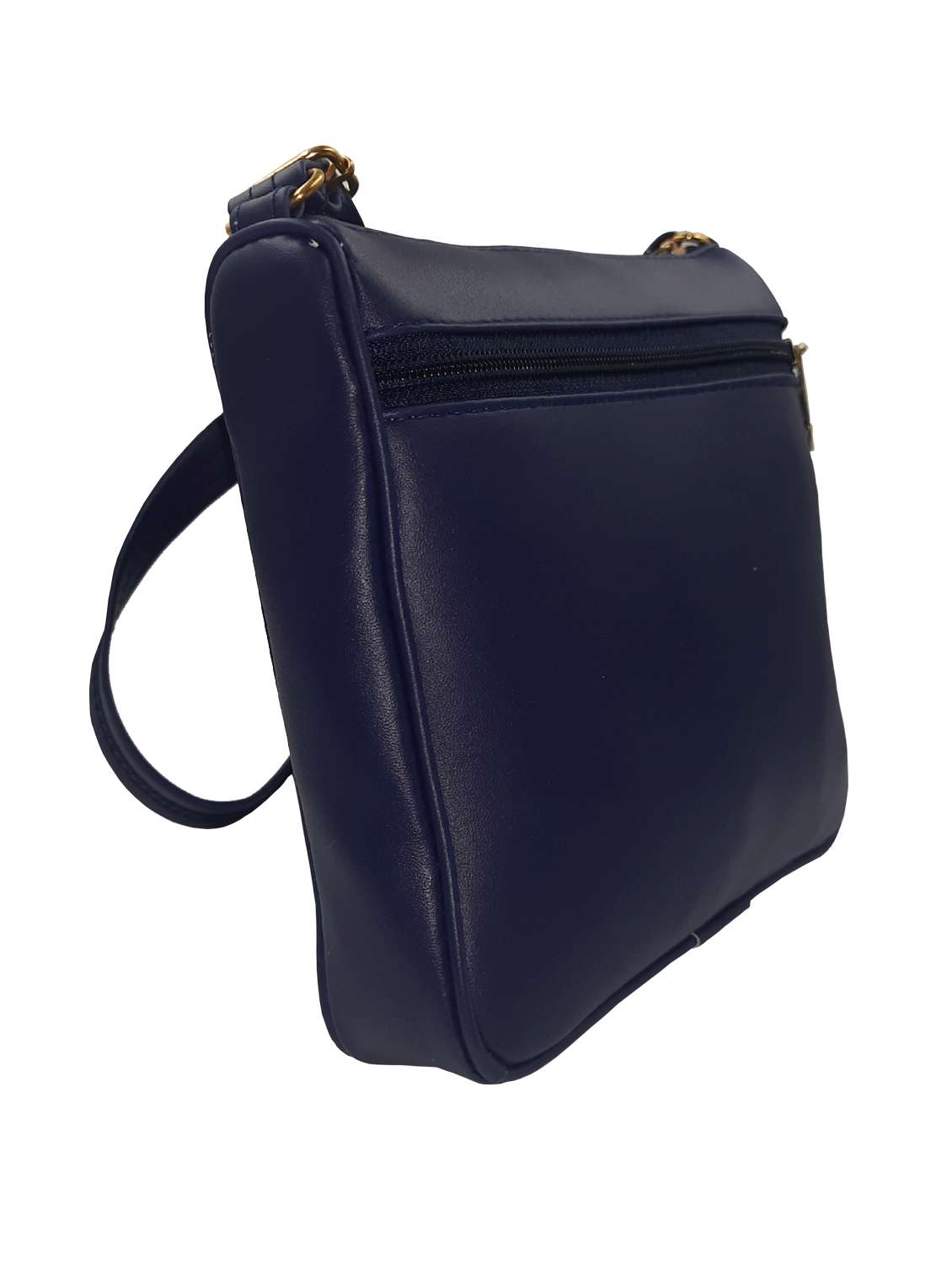 navy blue leatherette sling bag - 19616182 - Standard Image - 3