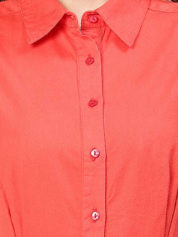 women's shirt solid dress - 19616349 - Standard Image - 3
