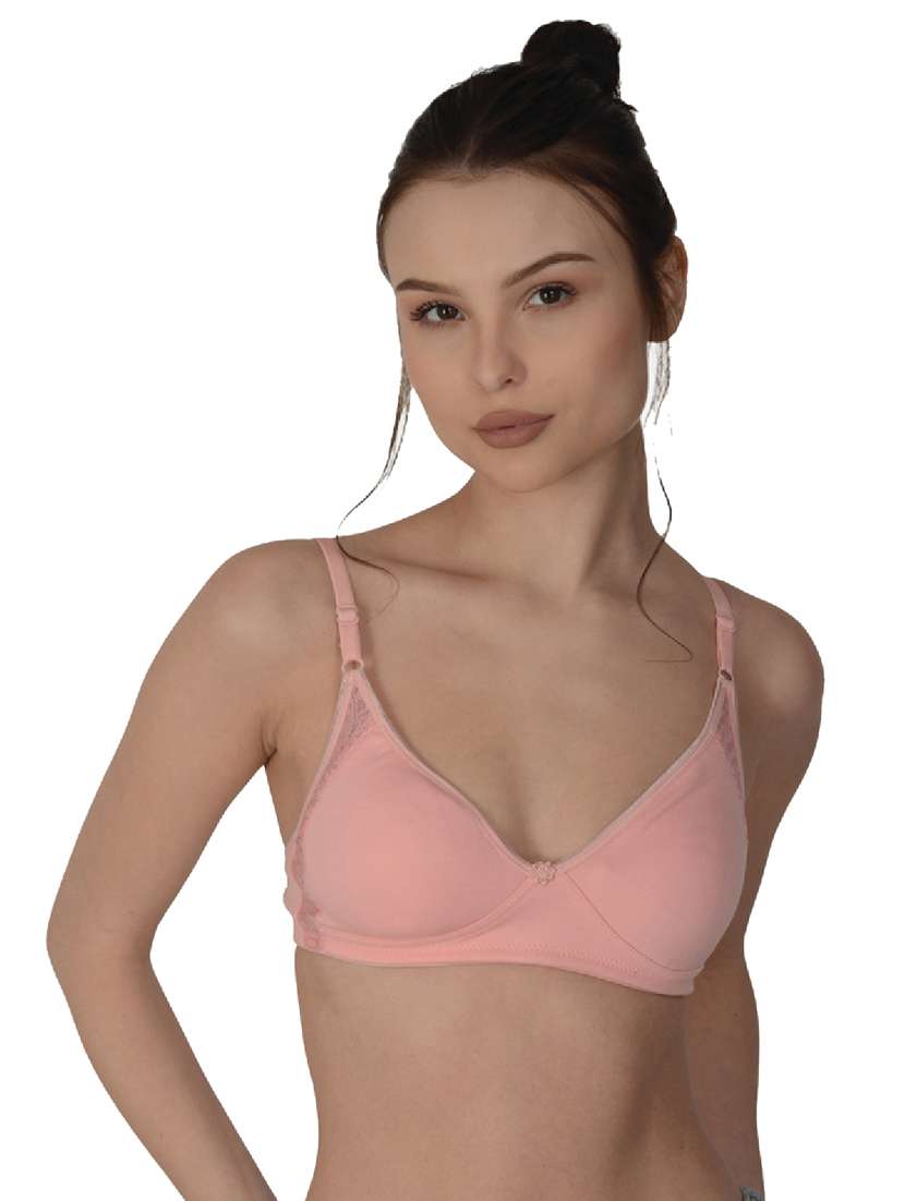 orange cotton regular bra