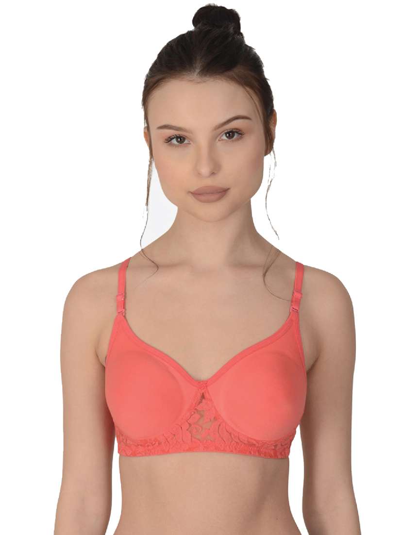 orange cotton regular bra - 19616697 - Zoom Image - 0