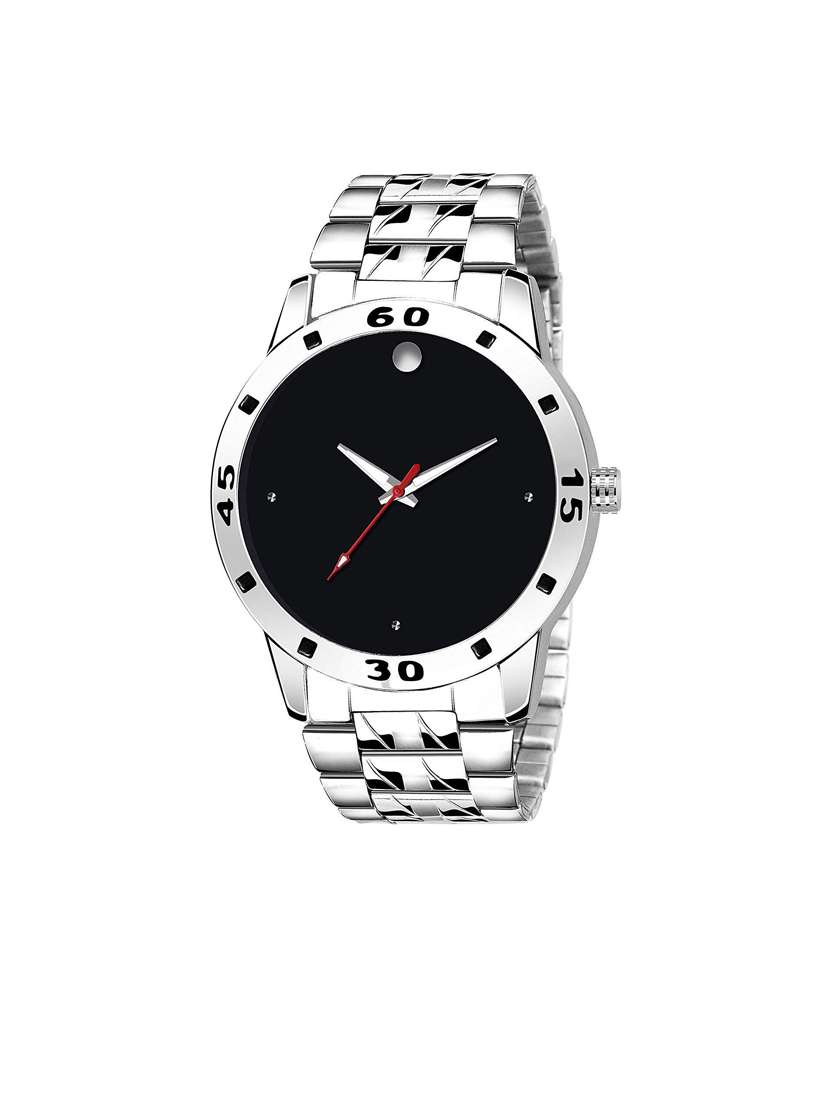 men round shape analog watch 
