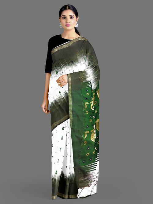 women self design handloom saree - 19617122 - Standard Image - 0