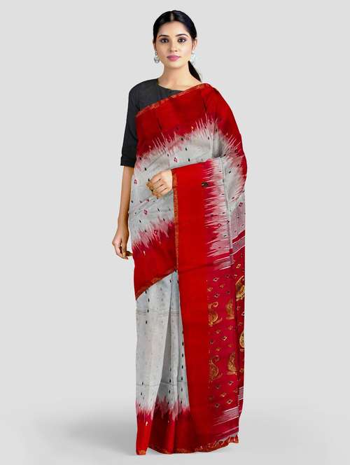 women self design handloom saree - 19617134 - Standard Image - 0