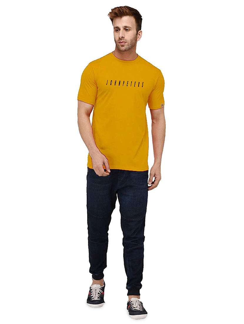 men printed round neck t-shirt - 19617490 -  Standard Image - 3