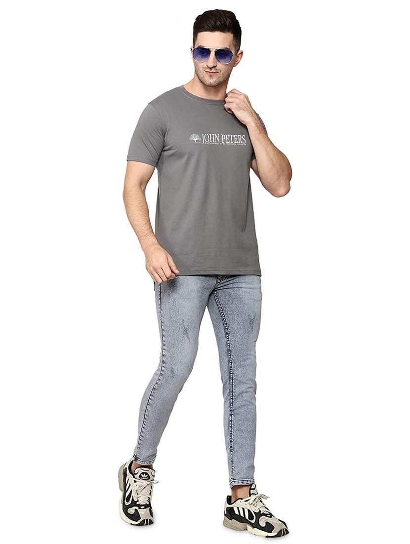 men chest print short sleeve t-shirt - 19617505 -  Standard Image - 3