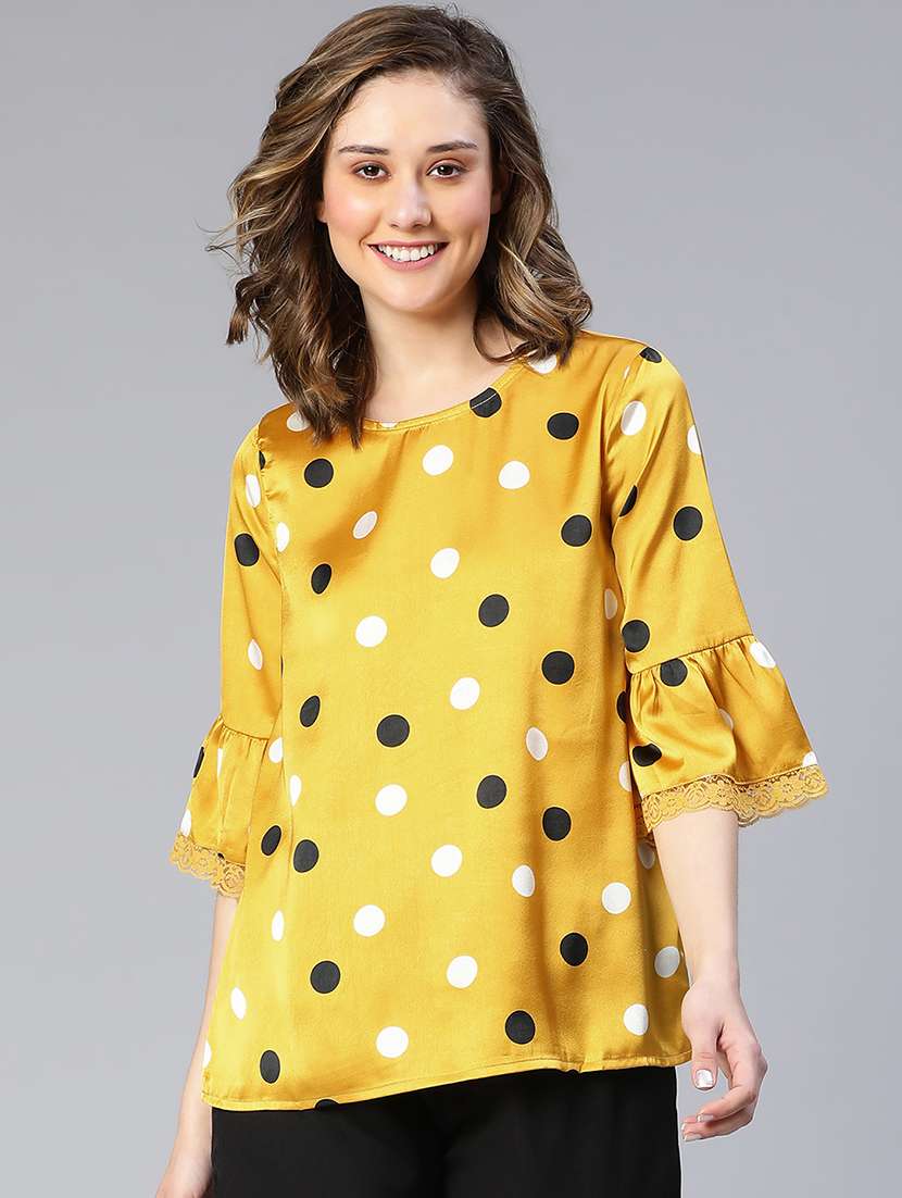 women's straight round neck top