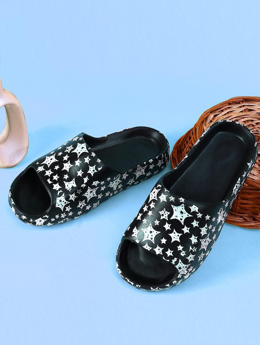 black croslite slip on flip flops - 19618558 - Zoom Image - 0
