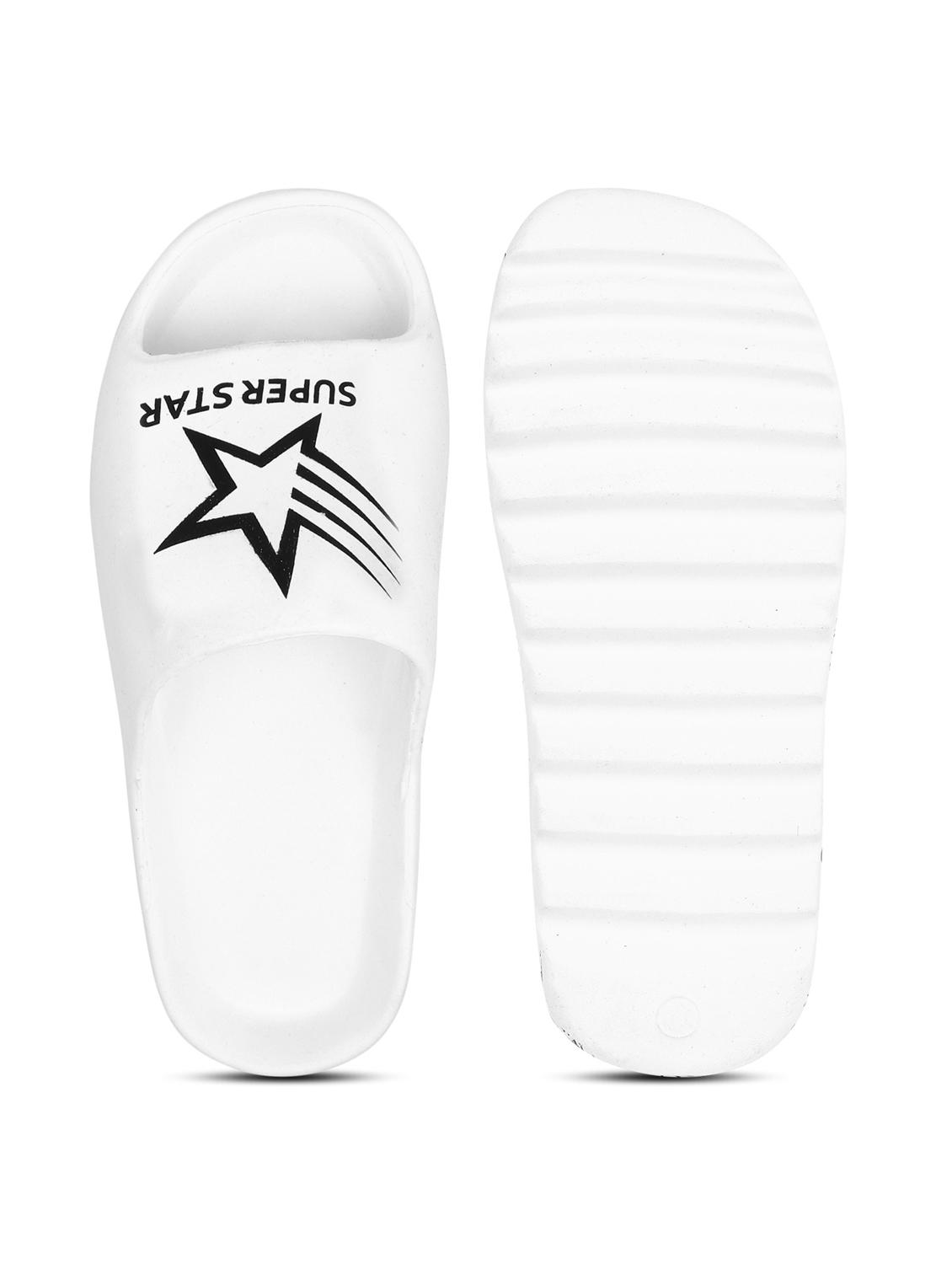 white printed slip on slider - 19618573 - Standard Image - 5