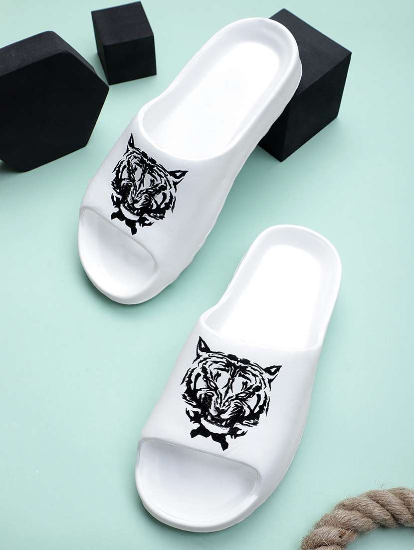 white croslite slip on flip flops - 19618575 -  Zoom Image - 0