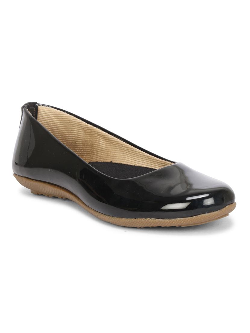 black patent leather slip on ballerina - 19618758 - Zoom Image - 0