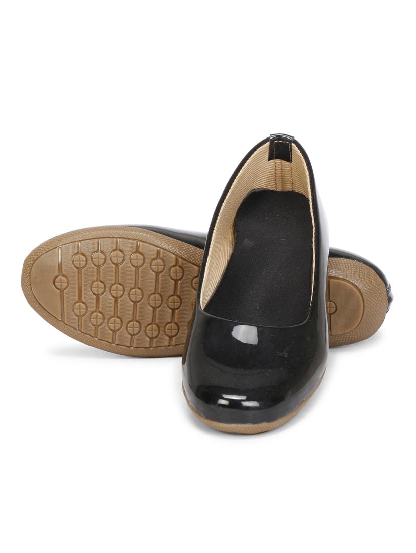 black patent leather slip on ballerina - 19618758 - Standard Image - 5