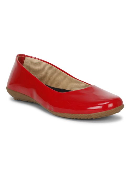 red patent leather slip on ballerina - 19618762 - Standard Image - 0