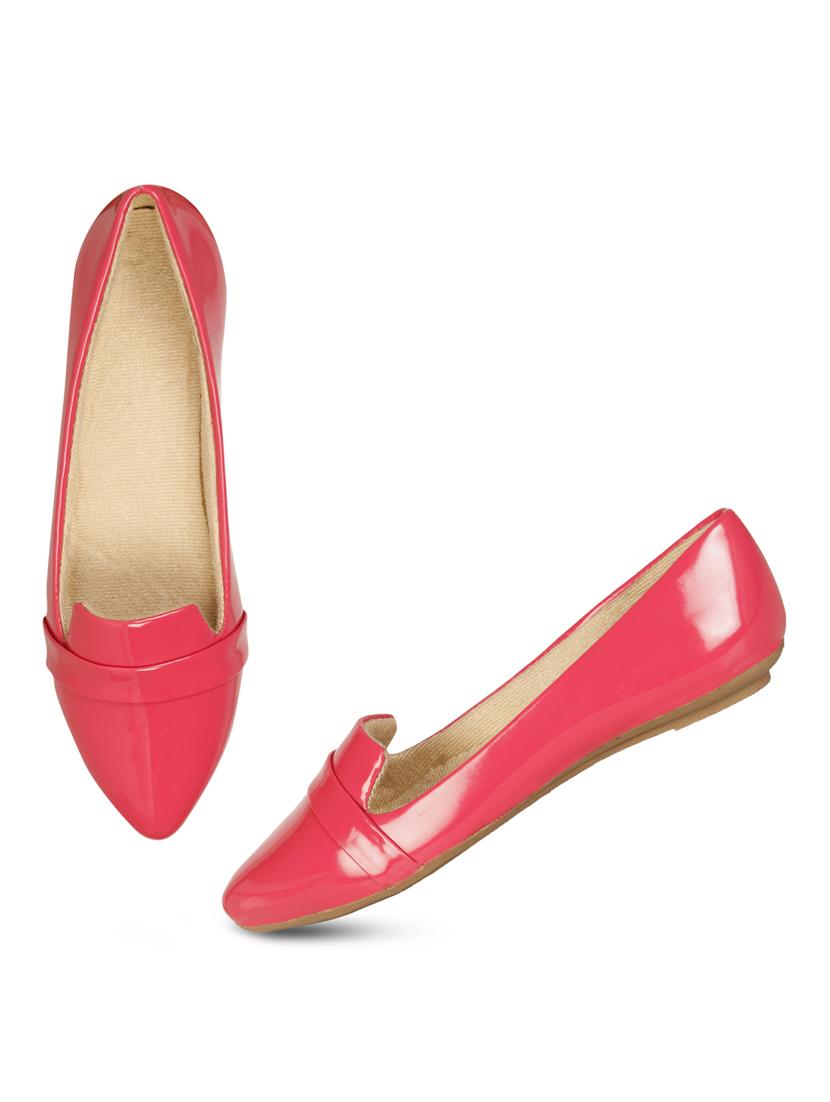 pink patent leather slip on ballerina - 19618775 - Standard Image - 3