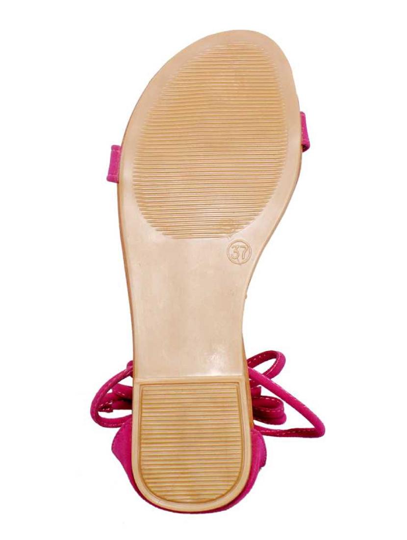 pink slip on open sandal - 19618787 - Standard Image - 3