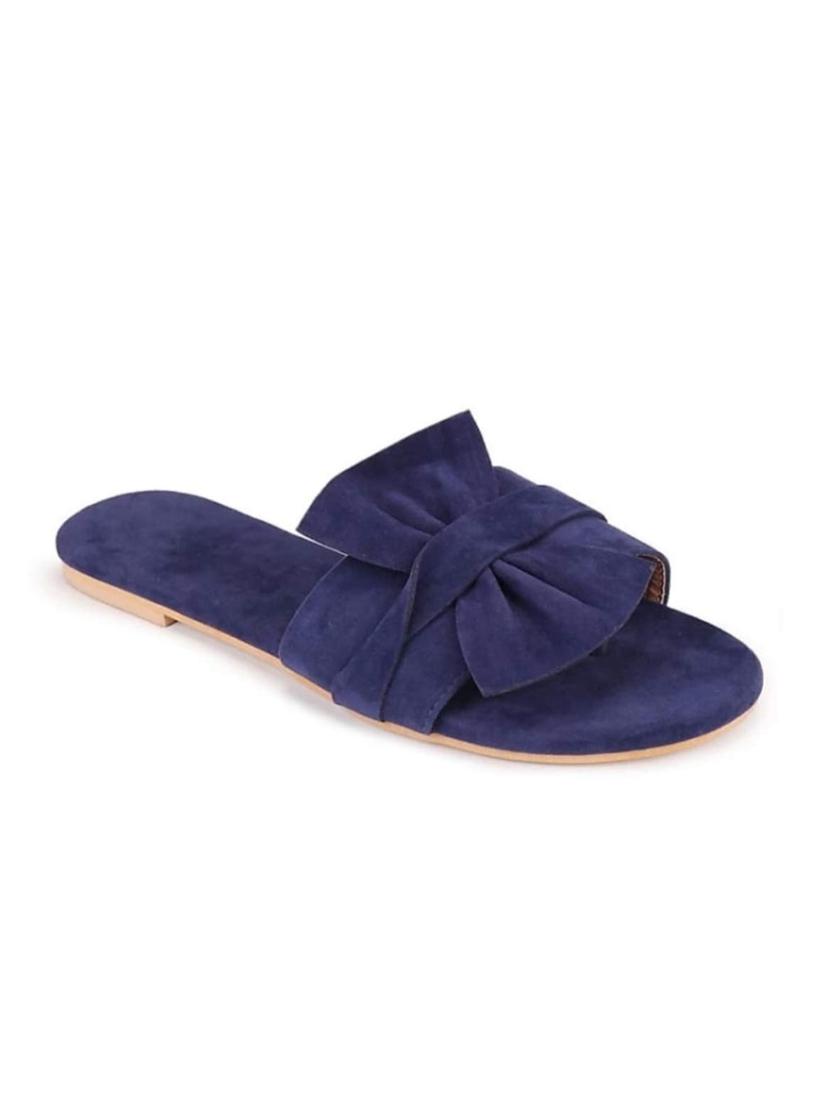 blue synthetic slip on sandals - 19618791 -  Zoom Image - 0