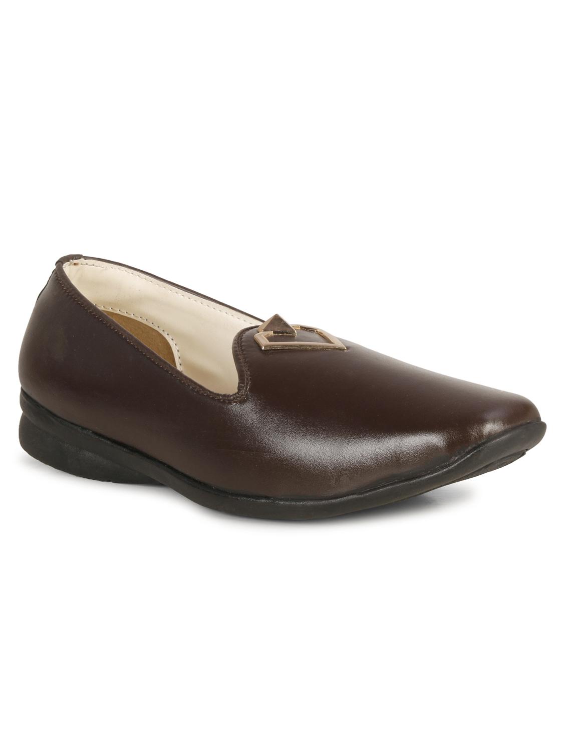 brown synthetic & mesh slip on moccasins - 19618872 - Zoom Image - 0