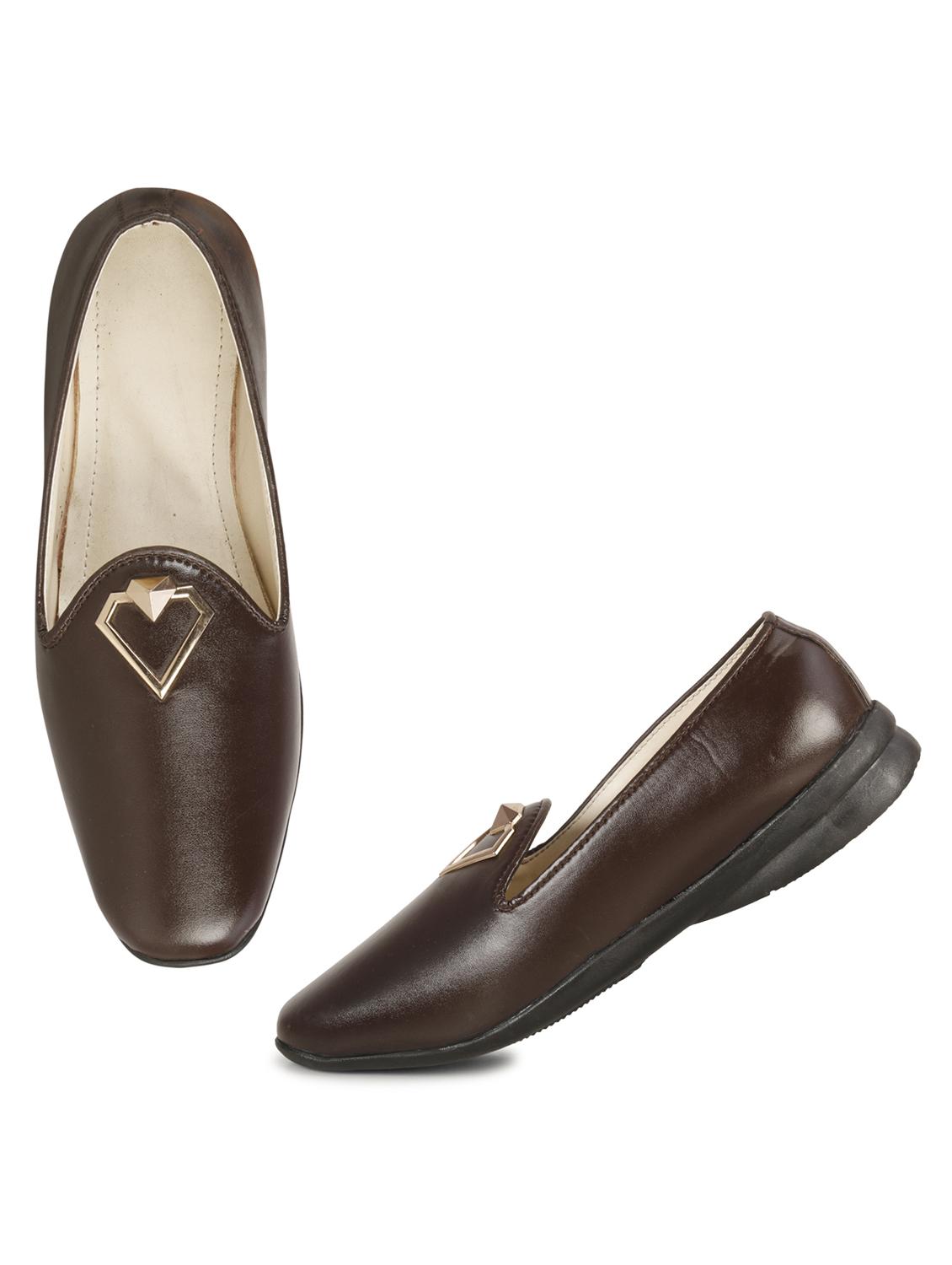 brown synthetic & mesh slip on moccasins - 19618872 - Standard Image - 5