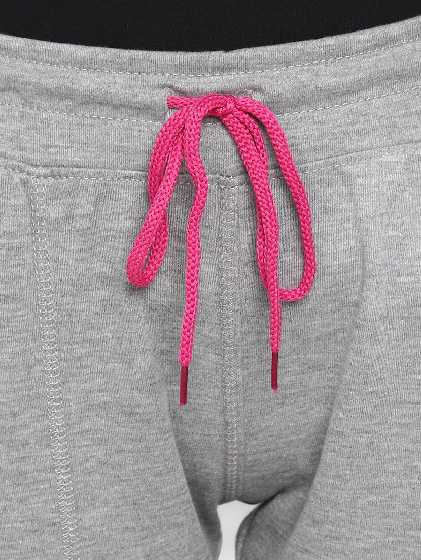 grey cotton regular capri with drawstring - 19619731 - Standard Image - 3