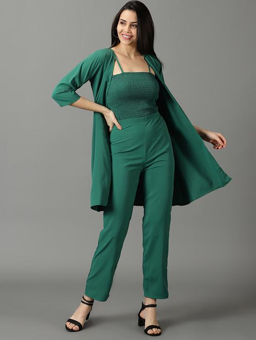 cami neck solid top and trouser set co-ord - 19620553 -  Standard Image - 0