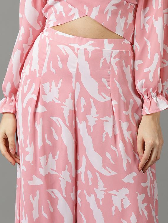 abstract print top and palazzos set co-ord - 19620558 - Standard Image - 5