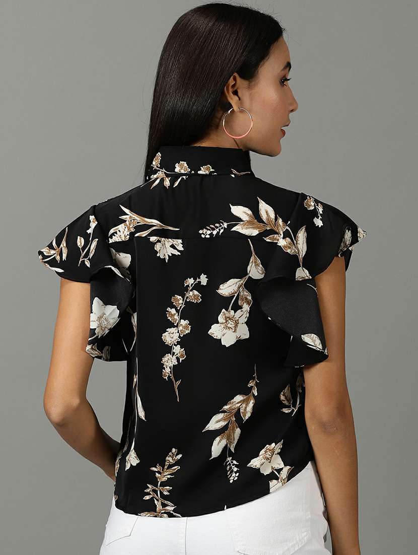 spread collar printed regular shirt - 19621863 - Standard Image - 3