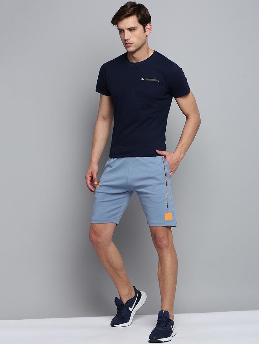 blue solid sports short - 19622634 - Standard Image - 3