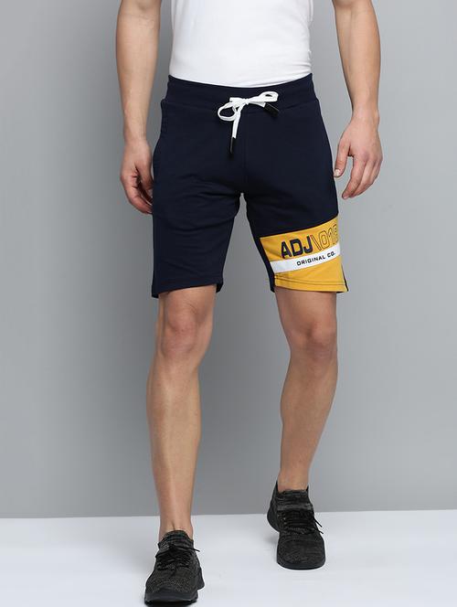 navy blue solid sports short - 19622635 -  Standard Image - 0