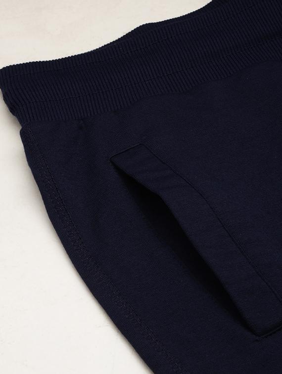 navy blue solid sports short - 19622635 - Standard Image - 5