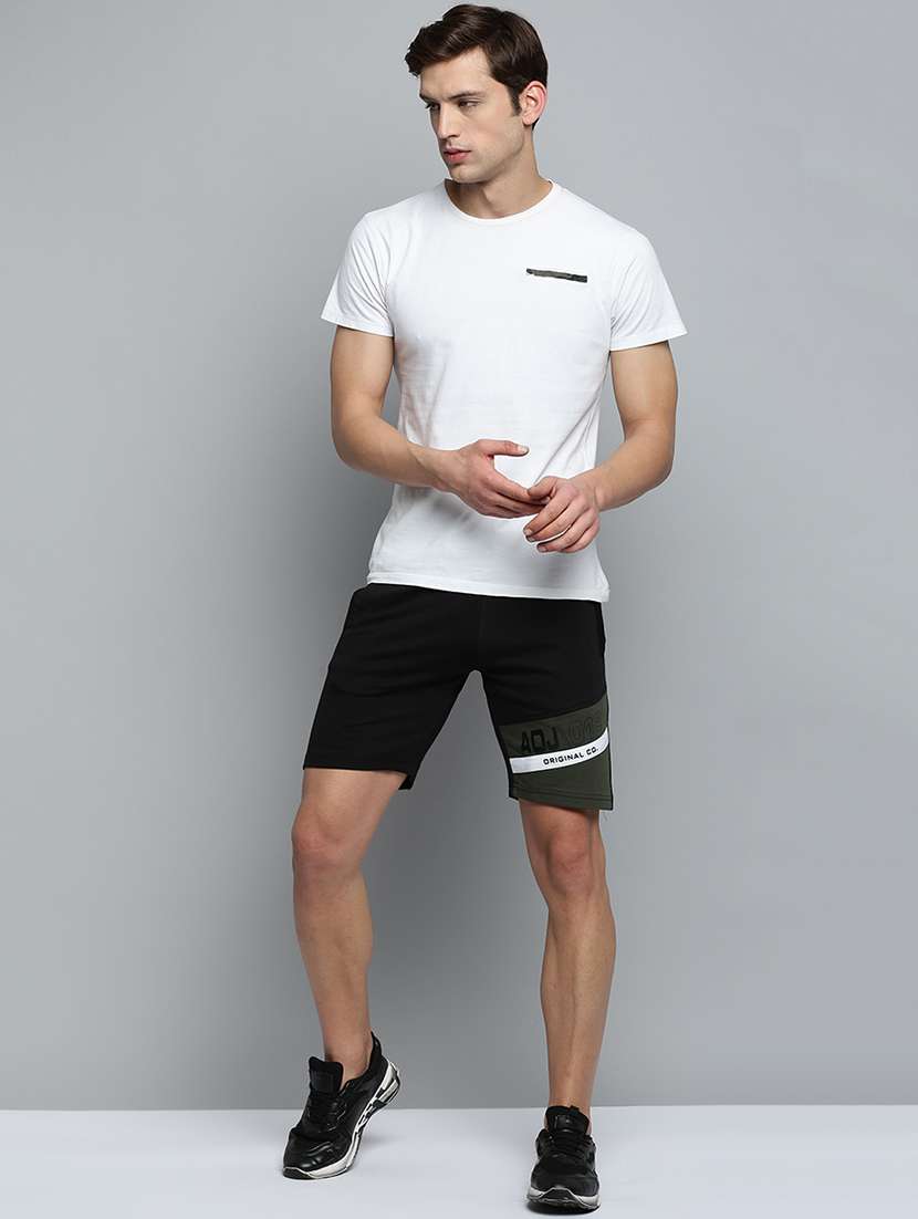 black solid sports short - 19622636 - Standard Image - 3