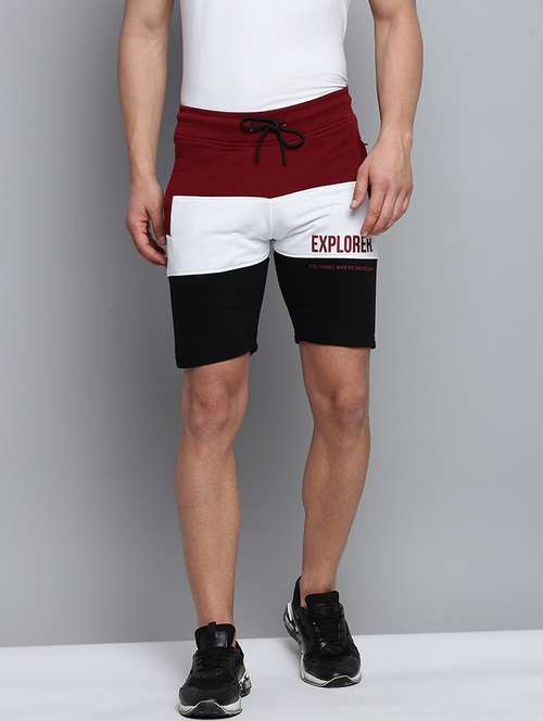 color block sports shorts - 19622638 -  Standard Image - 0