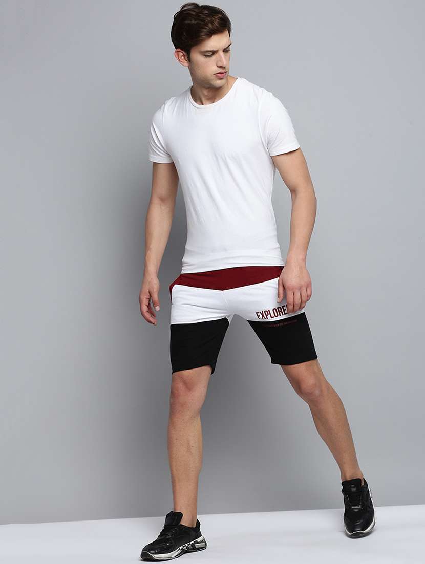 color block sports shorts - 19622638 -  Standard Image - 3