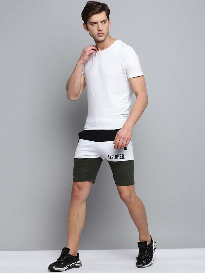 color block sports shorts - 19622639 -  Standard Image - 3