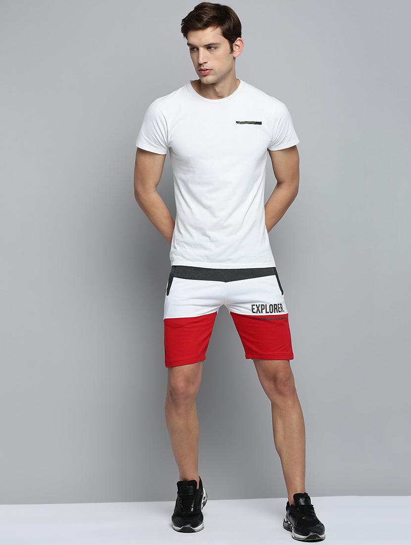 color block sports shorts - 19622640 - Standard Image - 3