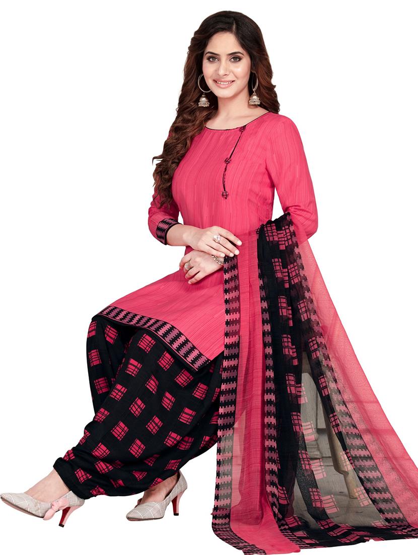 printed unstitched suit set - 19622765 - Standard Image - 3