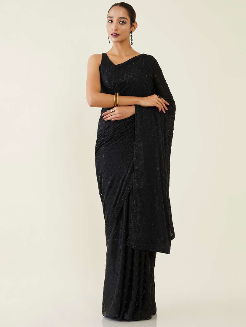 women's embellished saree