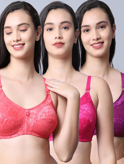 multi colored nylon combos bra - 19625774 - Standard Image - 0