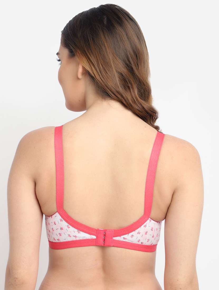 pink cotton combos bra - 19625790 -  Standard Image - 3