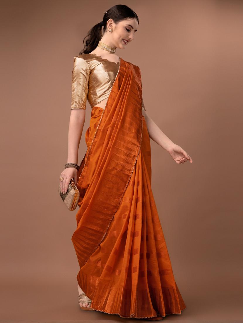 solid with borders handloom saree - 19626264 - Standard Image - 3