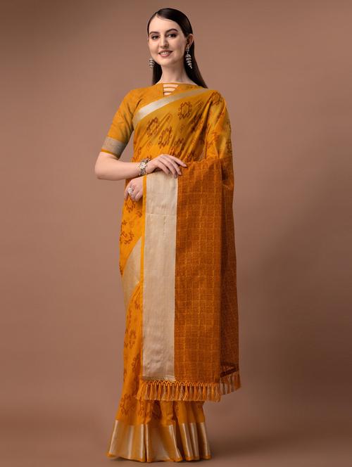 solid with borders handloom saree - 19626272 -  Standard Image - 0