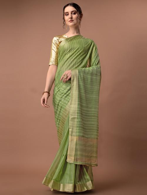 solid with borders handloom saree - 19626274 - Standard Image - 0