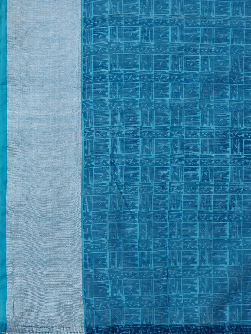 solid with borders handloom saree with blouse - 19626284 - Standard Image - 5