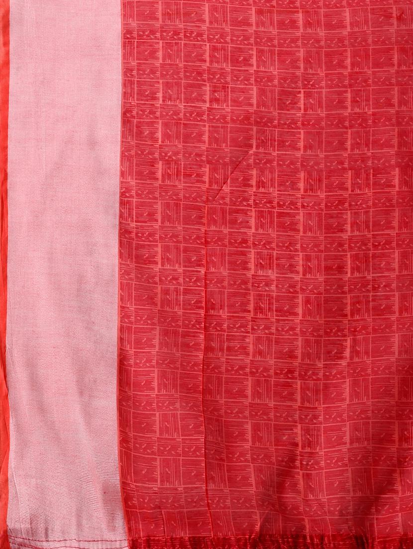 solid with borders handloom saree with blouse - 19626290 - Standard Image - 5
