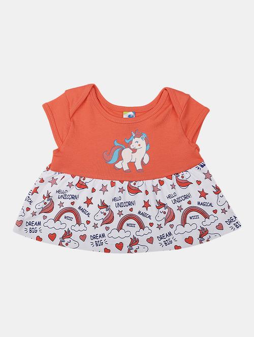 girls round neck short sleeves frock - 19626556 -  Standard Image - 0